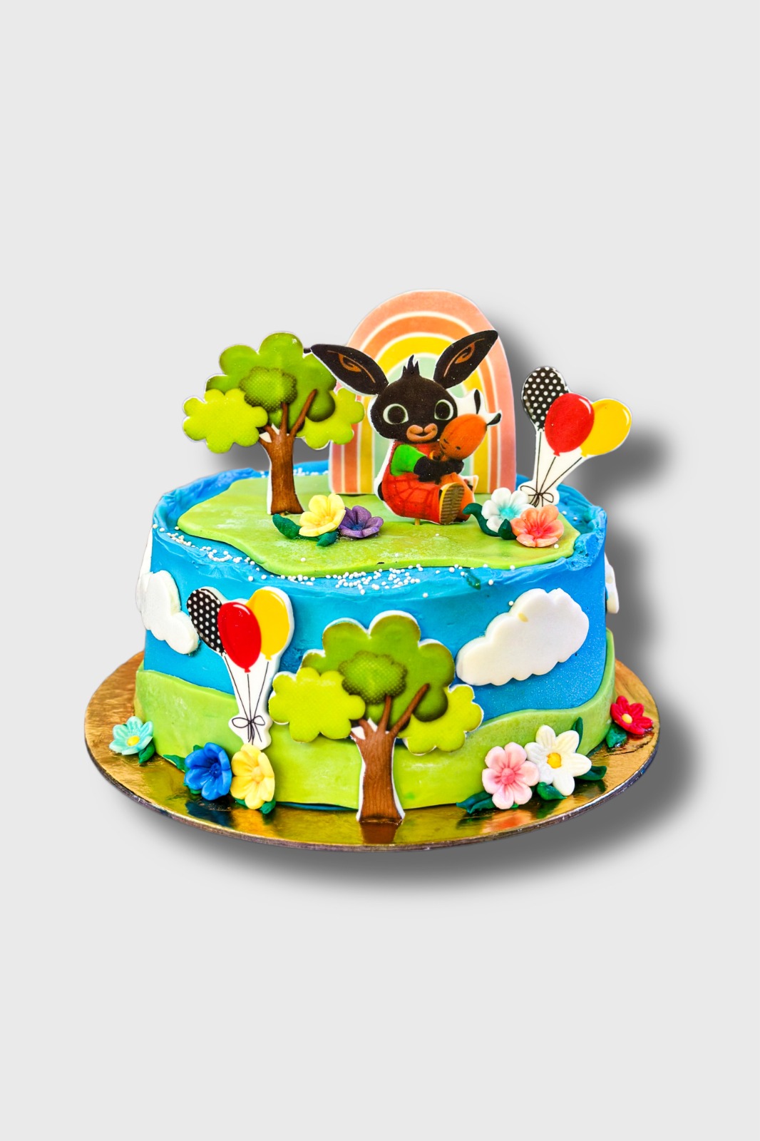 Tort urodzinowy wydruk cukrowy - bing
