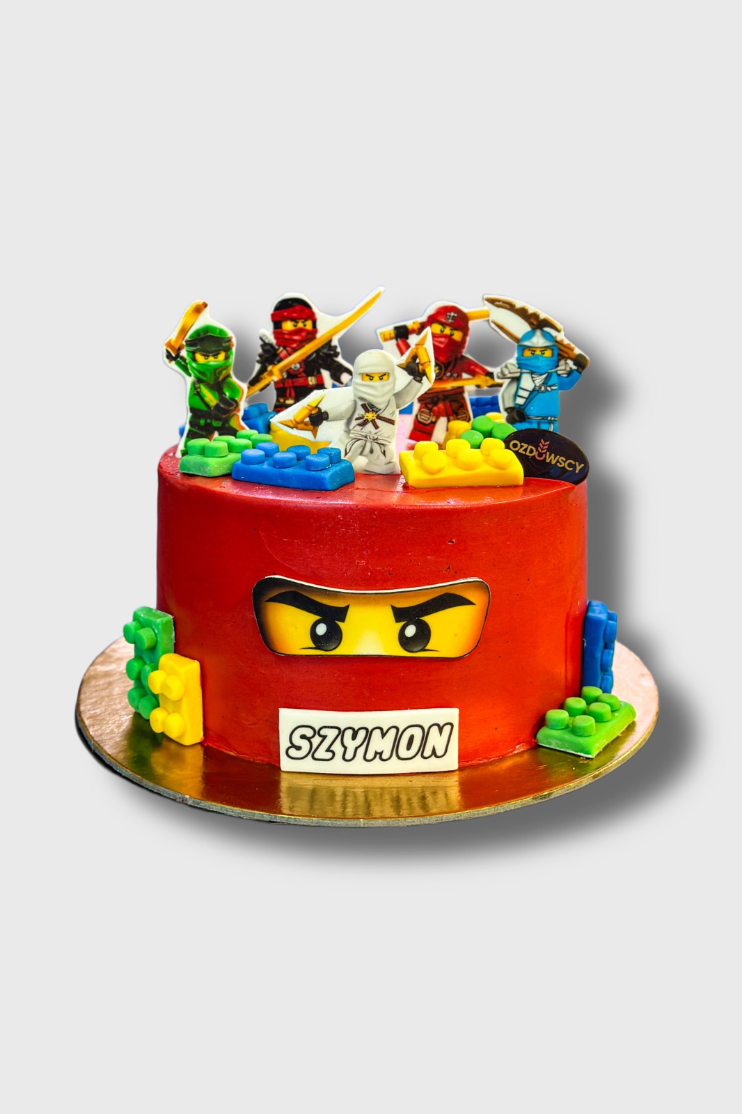 Tort urodzinowy wydruk cukrowy lego ninjago