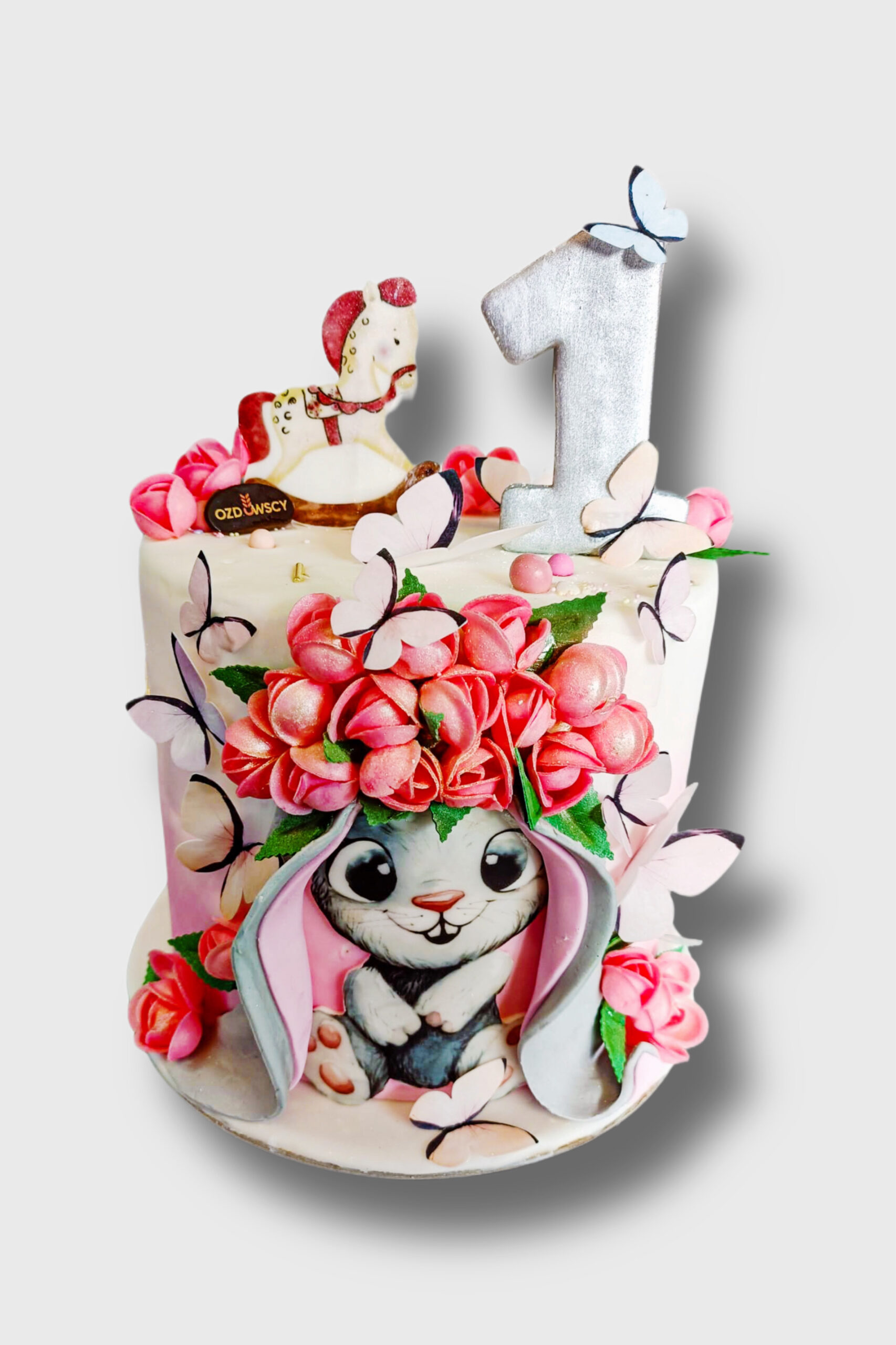Tort urodzinowy artystyczny - króliczek