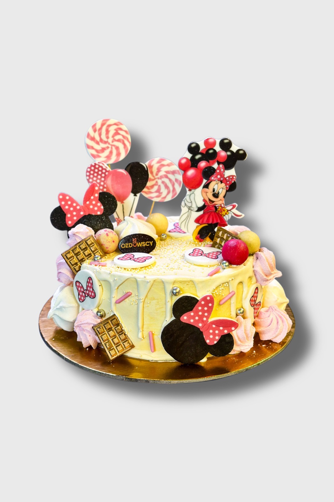 Tort urodzinowy wydruk cukrowy - Minie