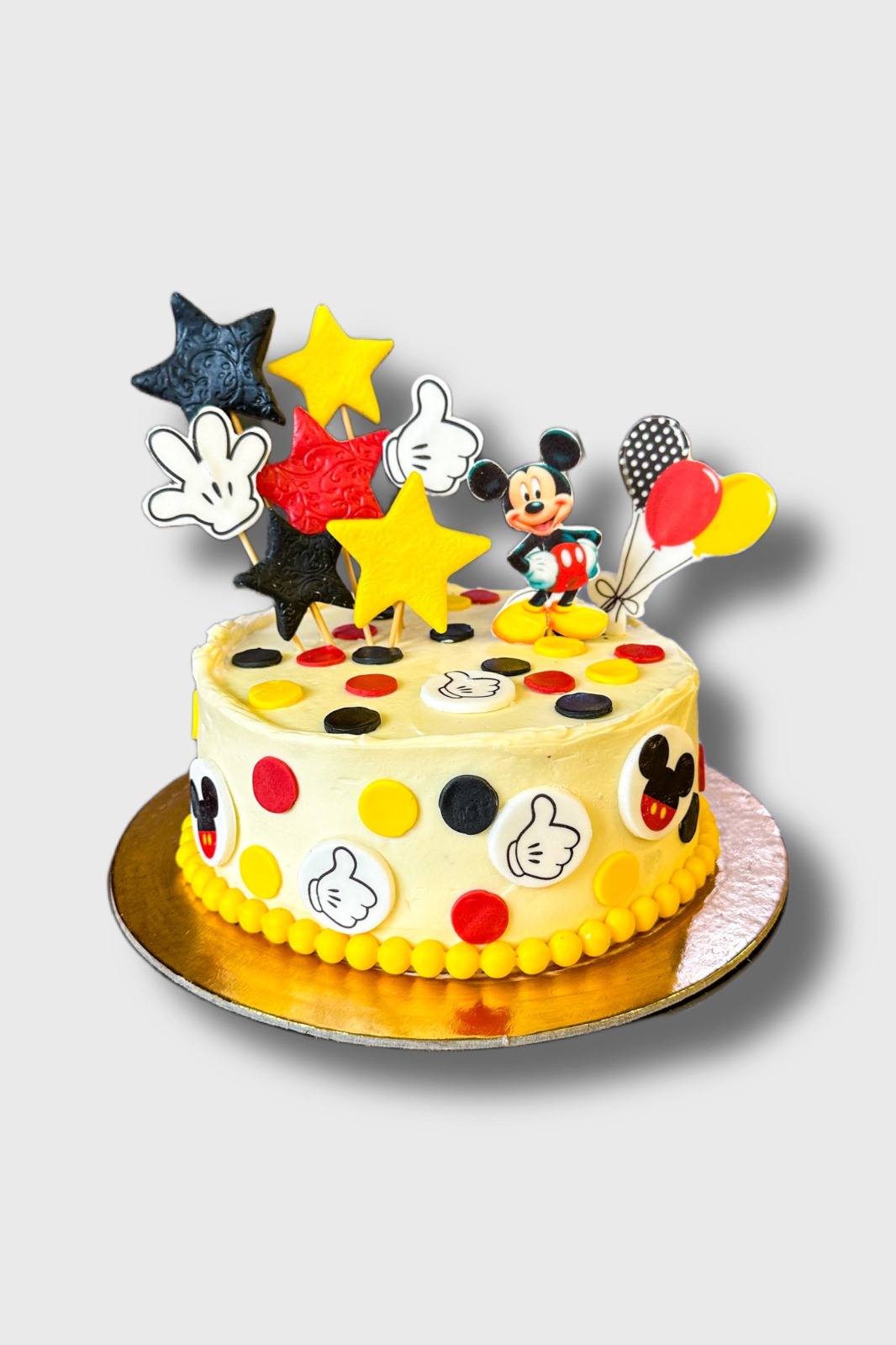 Tort urodzinowy wydruk cukrowy - Myszka miki