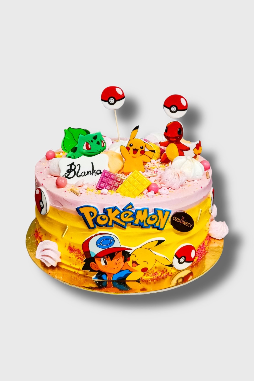 Tort urodzinowy wydruk cukrowy - Pokemon 1