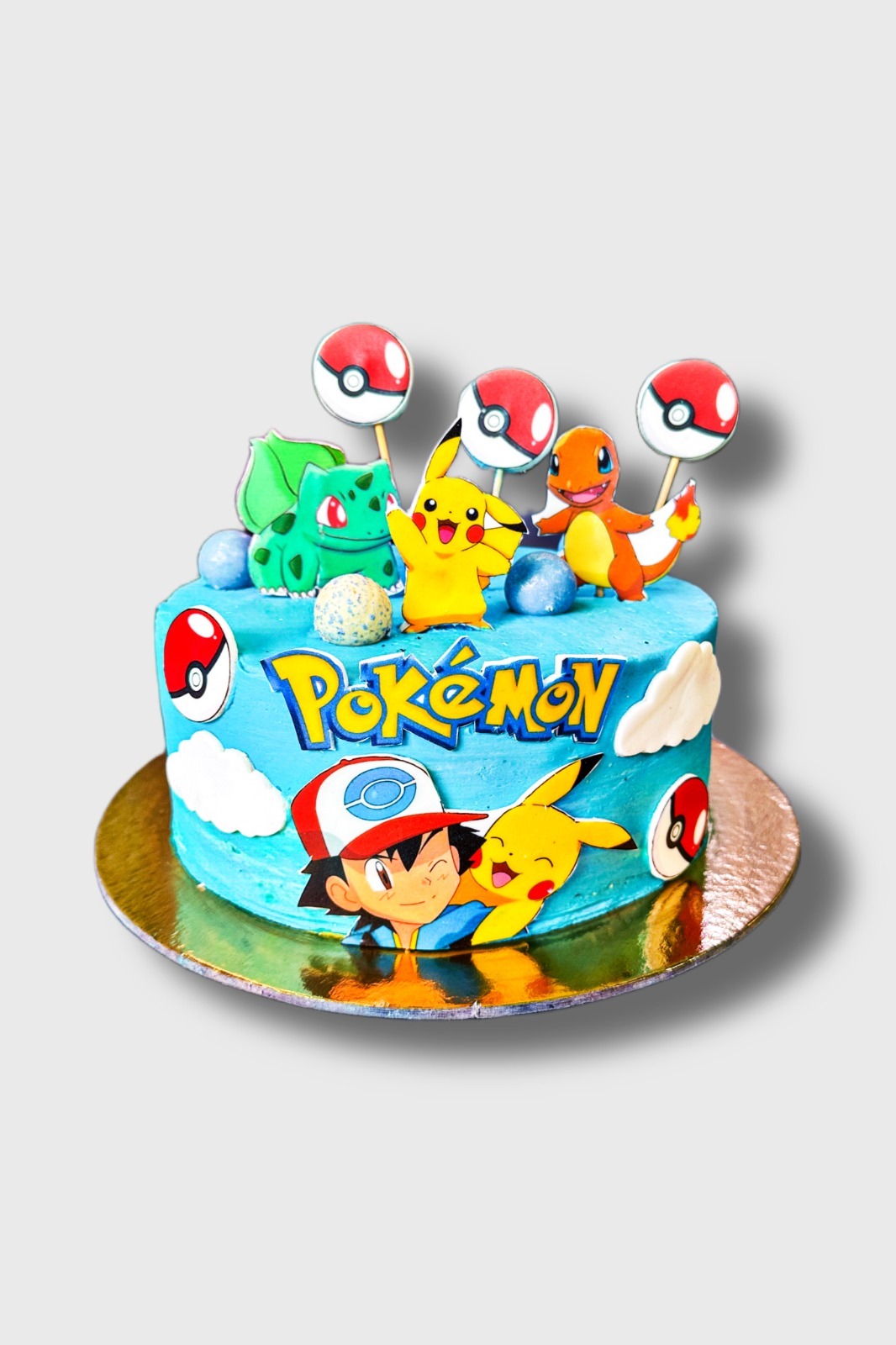 Tort urodzinowy wydruk cukrowy - pokemon 2