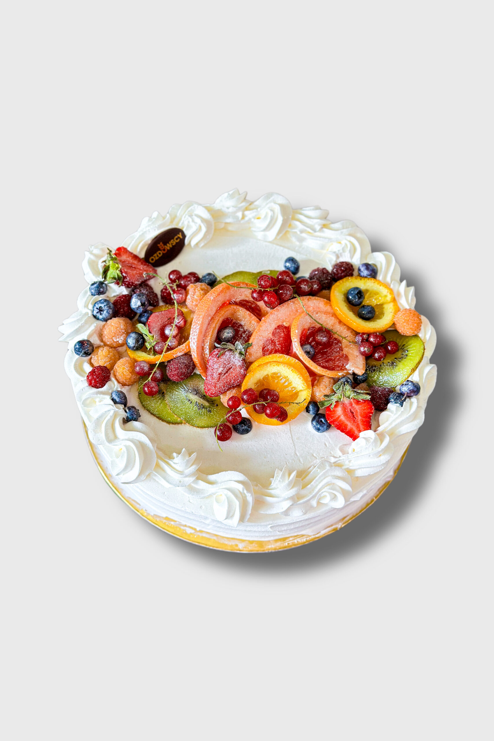 Tort urodzinowy podstawowy - Śmietankowy z owocami 6