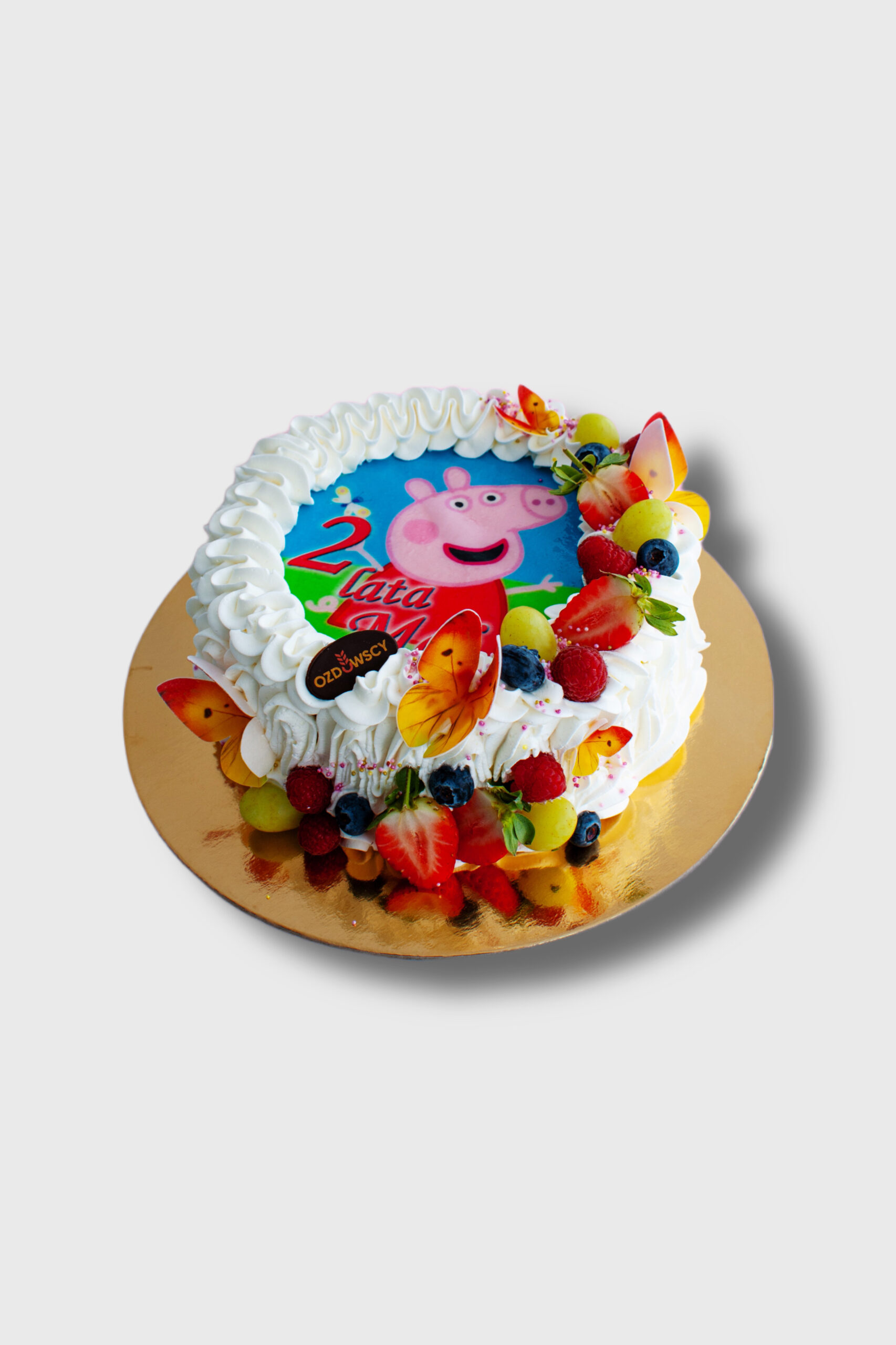 Tort urodzinowy podstawowy - Świnka Peppa opłatek