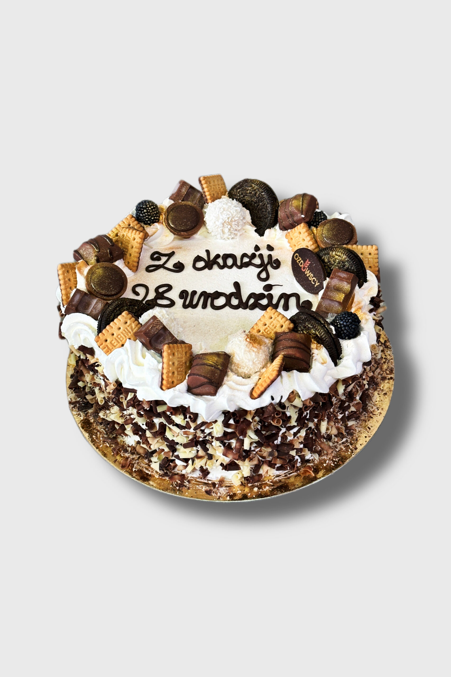 Tort urodzinowy podstawowy - Ze słodyczami